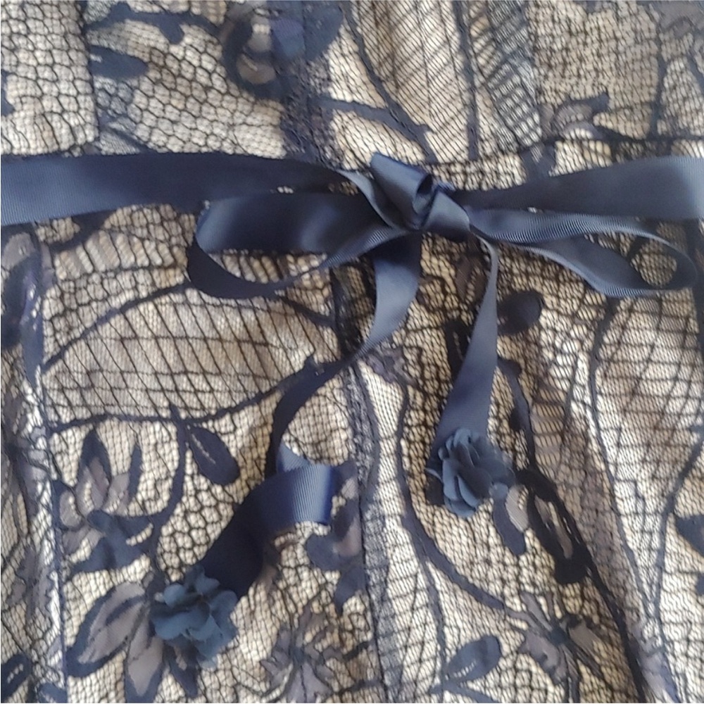 ALEX MARIE NAVY LACE DRESS - Picture 4 of 10